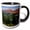 Black/White, variant on 3drose, Teton Mtn, Snake River Bend, Grand Teton, Wyoming - Us51 Rkl0001 - Raymond Klass, 11oz Two-tone Red Mug