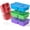 Dark-PP(B/P/G/P), variant on Bento Lunch Box - 4 Pack, 4-Compartment Meal Prep Containers, Adult Bento Box, Microwave & Dishwasher Safe (PP(Blue))