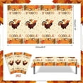 thumbnail image 7 of 3 Pack Fall Thanksgiving Tablecloths 51x87in, Turkey Gobble Pumpkin Rectangle Plastic Table Cover for Fall Thanksgiving Harvest Party Decorations, 7 of 7