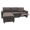 thumbnail image 5 of Pemberly Row Modern / Contemporary Left Facing 89" Reclining Sectional in Gray, 5 of 6