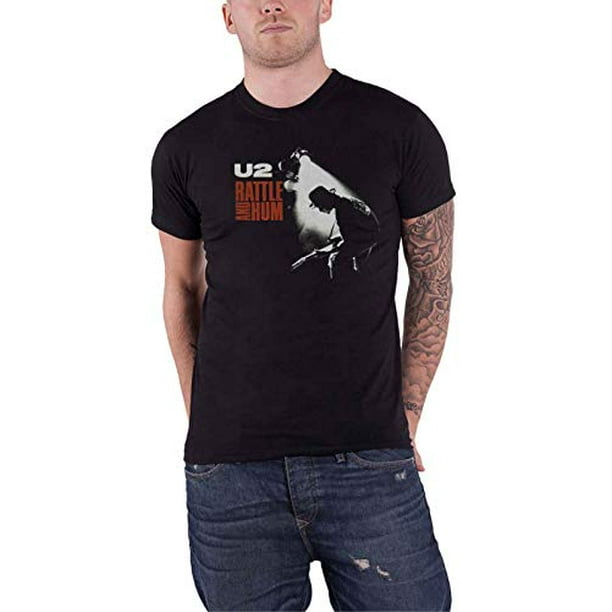 U2 T-Shirt Hochet & Hum Album Cover Band Logo Officiel Mens Noir Taille XXL