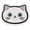 White, variant on Jiibva Cute Bathroom Mat, Non Slip Absorption Bath Mat, Funny Cat Face Carpet Bathroom Doormat Floor Rugs for Bathroom Bedroom