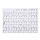 thumbnail image 1 of Piano Keyboard Sticker Piano Sticker Piano Key Board Sticker Removable Transparent Piano Sticker For 61/88 Key Electronic Pianos ANGGREK Removable Piano Stickers, 1 of 8