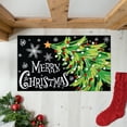 thumbnail image 5 of BLEUM CADE Christmas Welcome Mat,Christmas Tree Outdoor Door Mat Outside for Front Door,Non-slip Rubber Backing Doormat,Low-Pile Mat for Entrance,18 x 30 in,Black, 5 of 8