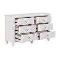 thumbnail image 5 of Lexicon Meghan 6 Dovetail Drawers Traditional Wood Dresser in White, 5 of 12