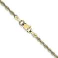 thumbnail image 3 of Solid 10k Yellow Gold 2.2mm Extra-Light Diamond Cut Rope Chain - 16", 3 of 8