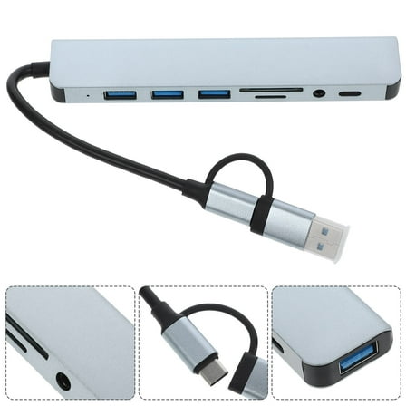 IDEANATEGRATE usb ports hub USB Hub Metal 1Pcs for Laptop Daily Use