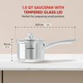 thumbnail image 2 of Cazo Sunhouse de acero inoxidable de 1.5 L con tapa, libre de PFOA, 2 of 9