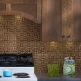 thumbnail image 3 of FASÄDE Terrain Decorative Vinyl 18in x 24in Backsplash Panel in Brushed Nickel (5 Pack), 3 of 7