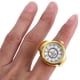 thumbnail image 4 of Mini reloj de anillo: reloj de dedo para hombre y mujer - Creativo reloj de cuarzo con anillo de dedo redondo elástico para uso diario moderno., 4 of 4