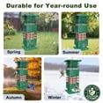 thumbnail image 5 of Squirrel Proof Bird Feeder,3.5LBS Metal Bird Feeders for Outdoors Hanging,Wild Birdseed Feeders for Finch Cardinal Blue Jay Outside (Green), 5 of 15