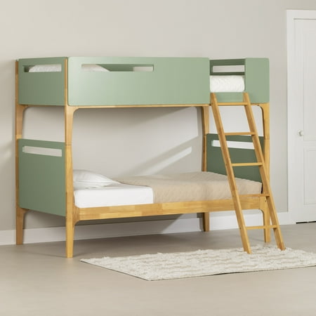 South Shore Bebble  Scandinavian Bed  Twin Green