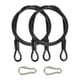 thumbnail image 1 of Cable de Seguridad Uxcell, Cable de Alambre de Seguridad Trenzado de Acero Inoxidable Recubierto con Doble Lazo para Equipaje de Viaje, Cable de Candado para Bicicleta Negro 3 ft x 3/16"(5mm), 1 of 7