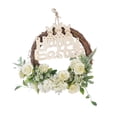 thumbnail image 3 of Corona de Pascua, corona de pared, adorno de conejito, decoración de ventana, corona de festival para Blanco, 3 of 9