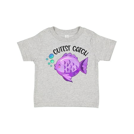 

Inktastic Cutest Catch Cute Purple Fish Gift Toddler Boy or Toddler Girl T-Shirt