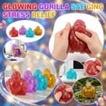 thumbnail image 6 of Decorr Monkey Squeeze Toys, 3.5" Fidget Toys for Kids and Adults, Monkey Malt Sugar Filled Stress Balls for Anxiety Stress Relief, Party Favors, Squishy Sugar Sensory Toys for Birthday (Red), 6 of 6