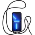 thumbnail image 4 of Crossbody Case for iPhone 14 Pro with Lanyard Strap Adjustable Rope Liquid Silicone Soft Cover for iPhone 14 Pro 6.1 inch-Black, 4 of 10