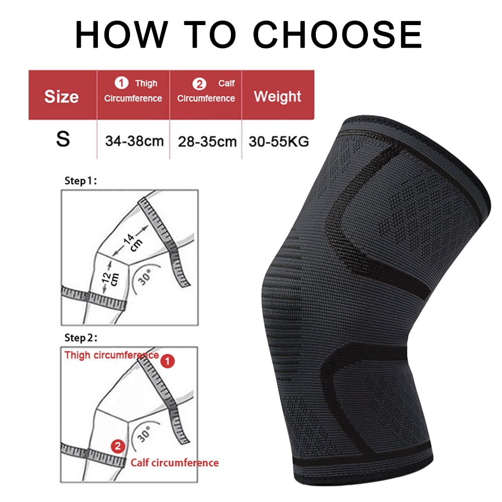 Knee Brace, Knee Compression Sleeve Support for Men and Women, Knee Pads for Running