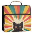 thumbnail image 5 of FORMRS Zipper Binder with Shoulder Strap 2-inch Ring 500 Sheet Capacity File Bag, Colorful Black Cat, 5 of 5