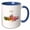 Blue/White, variant on 3drose, Skyline of Berlin Germany Europe with Brandenburger Gate, 11oz Two-tone Red Mug