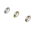 thumbnail image 3 of Nose & Cartilage Bendable Hoop Ring ,Prong CZ Centered Half Circle Top 18g-20g, 3 of 4