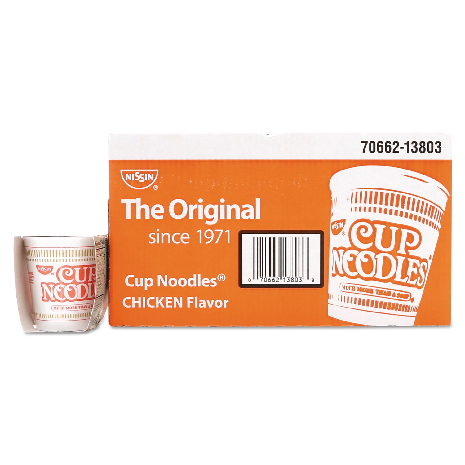 Nissin Cup Noodles, Chicken, 2.5 Oz Pack of 24