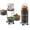 3-tier/Black, variant on Kitchen Storage Rack No Assembly, Metal Storage Tower Basket Shelves Organizer on Rolling Wheels with Removal Drawers for Fruit Vegetable Grocery Corns Potato Onion