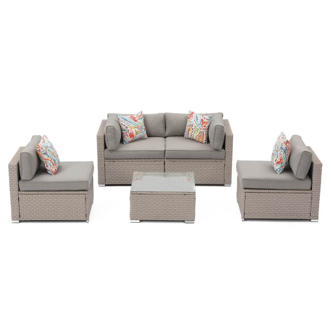 cosiest outdoor brown sofa