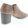thumbnail image 5 of Mata Shoes Women's Side Zipper Cut Out Stacked Chunky Heel Sandals Half Size Small, 5 of 7