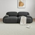 thumbnail image 6 of DEALTOPS 82" Oversized Corduroy Loveseat Sofa, Comfy 2-Seater Couch for Living Room & Bedroom, No Assembly, Gray, 6 of 8
