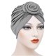 thumbnail image 2 of Turbante africano Jygee Disc, ingenioso, preatado, elegante, de alta elasticidad, para la cabeza, para mujer, color gris, 2 of 5