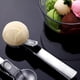 thumbnail image 5 of Cuchara de helado de acero inoxidable resistente | Mango ergonómico antideslizante | Herramienta de cocina resistente para postres congelados, sorbete, fruta, masa | 7,5" Gris | Apto para, 5 of 7