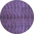 thumbnail image 1 of Ahgly Company Machine Washable Indoor Round Abstract Blue Contemporary Area Rugs, 7' Round, 1 of 4