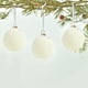 thumbnail image 4 of Puntoco piezas de bolas navideñas de terciopelo flocadas, adornos de bolas de plástico para árbol de Navidad, adornos colgantes decorativos para árbol de Navidad de 2,4 pulgadas, 4 of 6