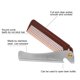 thumbnail image 2 of Peine de barba de acero inoxidable portátil, herramienta plegable para bigote, abridor de botellas, 2 of 8