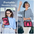 thumbnail image 6 of Decase Tablet Case for Samsung Galaxy Tab A9+ / A9 Plus 11" 2023 (SM-X210/X216/X215) with Kickstand & Shoulder Strap,Tri-Layer PC+TPU Back Cover,Heavy Duty Case for for Tab A9+ Tablet Women Men,E, 6 of 7