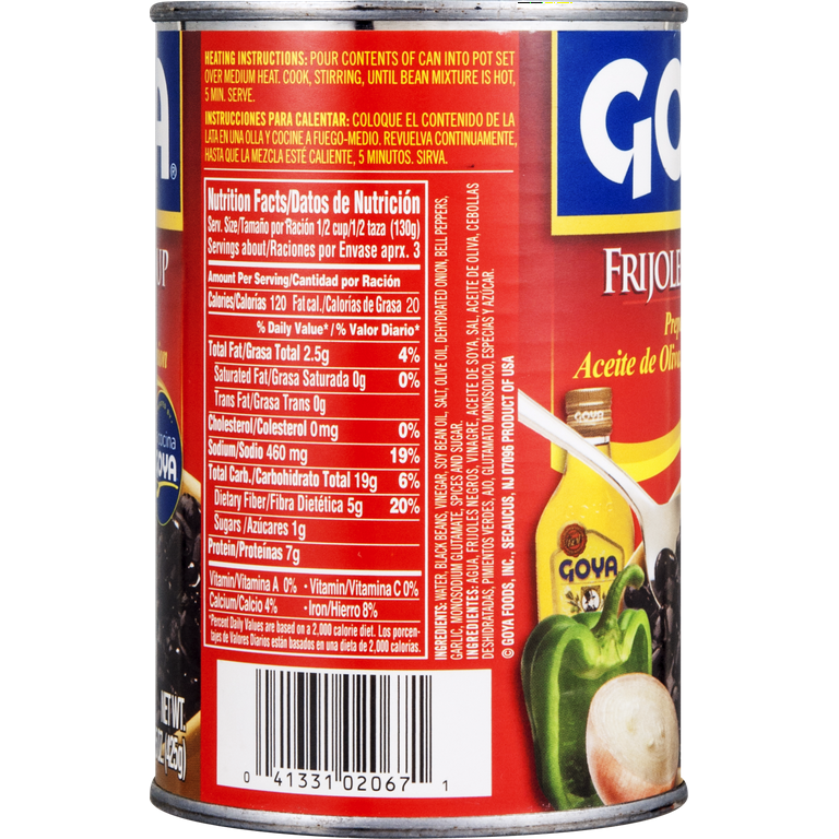 Black bean soup calories online