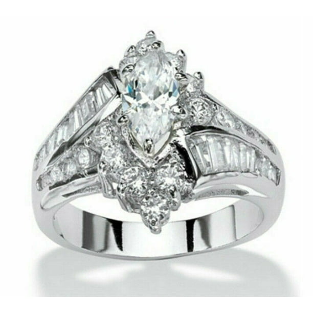 Bliss Women Stainless Steel Engagement Wedding Ring