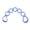 Blue, variant on Multi Hole Adjustable Elastic Resistance Tension Rope Full Body Yoga Stretch Muscle Strength Training Fitness Band