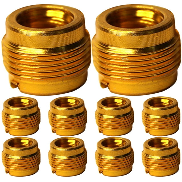 10pcs Mic Stand Adapter Replacement Mic Thread Adapter 3/8 Female to 5/8 Male Adapter
