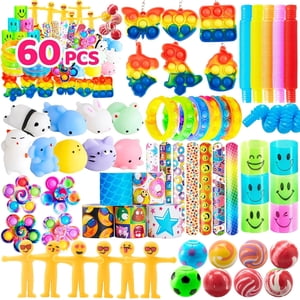 Joyfy 60 Piece Party Favors Set, Fidget Toys Assortment for Kids