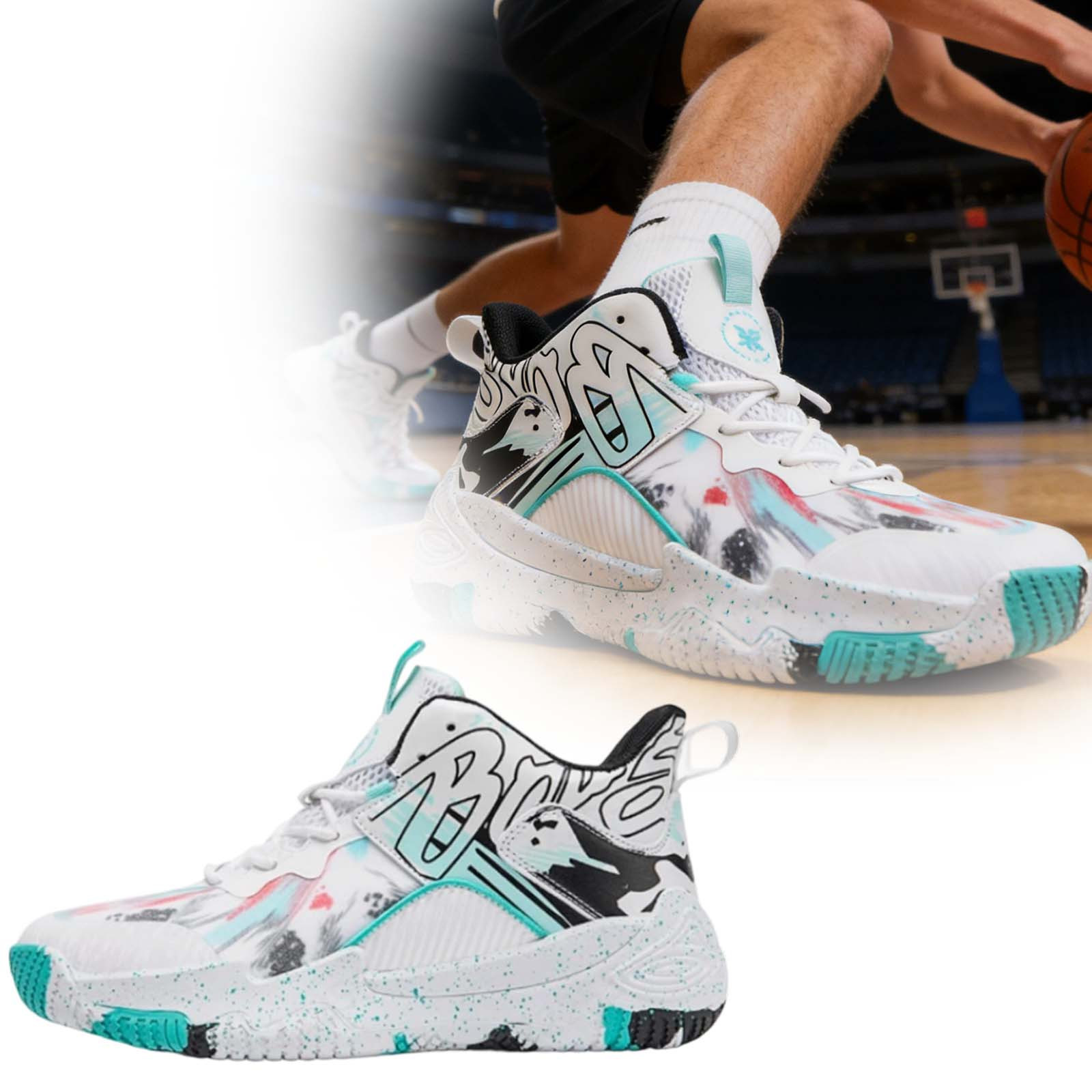 Zapatos de Running Ligeros y Transpirables para Hombre, Zapatillas Deportivas para Deportes al Aire Libre, Caminar, Gimnasio, Entrenamiento, Trotar, Senderismo, Cómodos, de Soporte, Estables, Suela de Goma 4