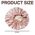 thumbnail image 3 of TELOLY Shower Cap,Large Shower Cap with Double-Layer Protection,Adjustable Shower Cap Reusable Waterproof,Fund Pink, 3 of 7