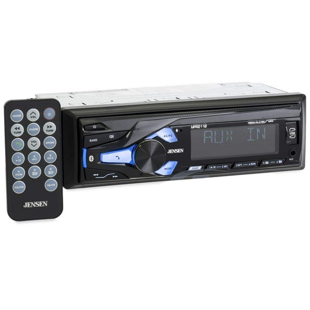 Jensen MPR2110 Single DIN Mechless Digital Media Car Stereo Receiver