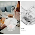 thumbnail image 3 of Bouteille en Verre Transparent pour Mariage Bocal en Forme de Cœur avec Bouchon, 3 of 9
