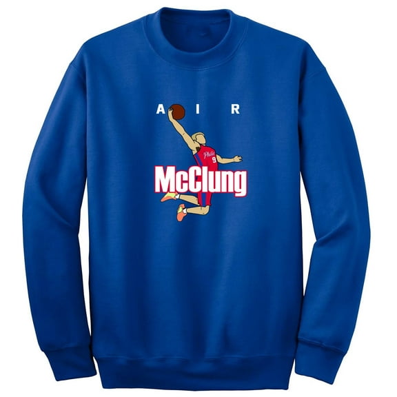 Blue Matt McClung Air Mac Crew Neck Sweatshirt