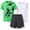 Green White Soccer, variant on RBX Boys Athletic Outfit Shorts Set Short Sleeve Shirts Dry Fit Sleeveless Jersey & Shorts 3 Piece