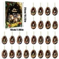 thumbnail image 2 of Christmas Hedgehog Advent Calendar Set 2D Holiday Tree Ornaments Festive Countdown Decorations for Home Holiday Season, 2 of 7