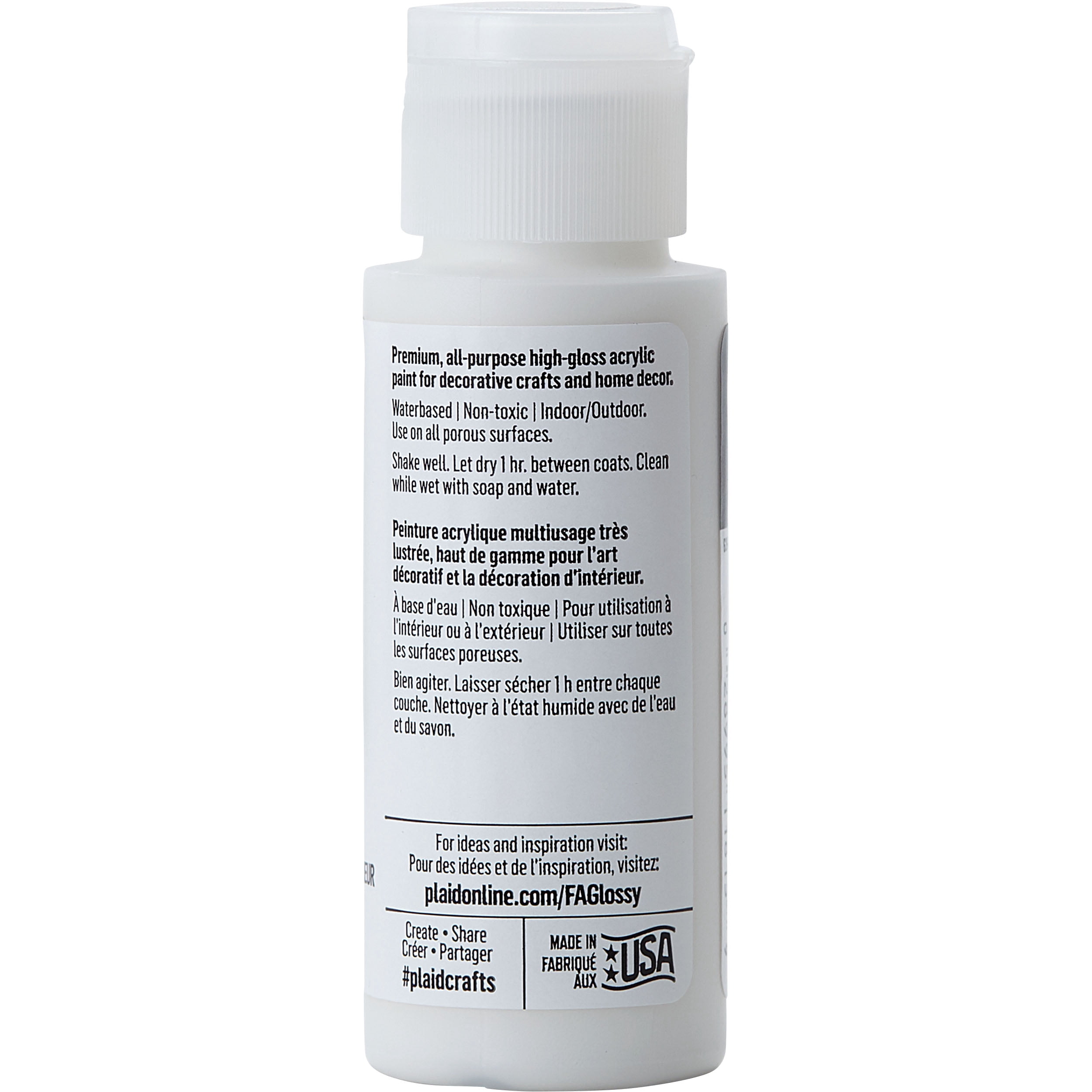 FolkArt Glossy High-Gloss Acrylic Paint, 12 Pack