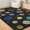 thumbnail image 6 of Addison Rugs Chantille Indoor/Outdoor Transitional Kids Black Machine Washable Rectangle Rug, 8' x 10', 6 of 8